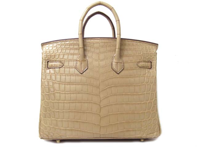 エルメス バーキン25(クロコダイルニロティカスマット/プシエール)